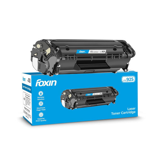 FOXIN FTC 925 Black Laser Toner Cartridge for HP & CANON Printers - Canon LBP 6030W, 6030B, 6000, 6000B, 6020, 6020B, 6018B, MF3010 | HP P1102, P1102w, M1132 MFP, M1212nf, M1214nfh, M1217nfw, M1218nfs