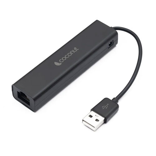 Coconut UL02 USB Hub + LAN ethernet adapter, 3x USB 2.0 Ports